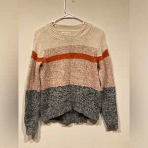 LOFT Chunky Color Block Sweater